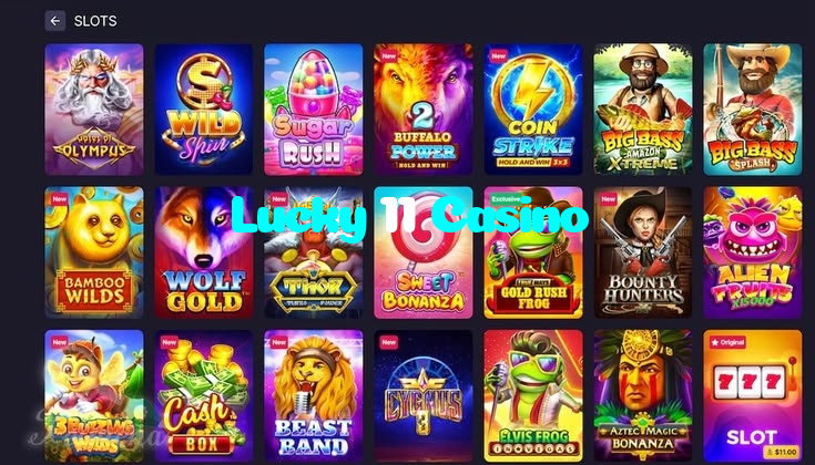 Lucky 11 Casino casino presented on mobile device in Pakistan with slots and live games